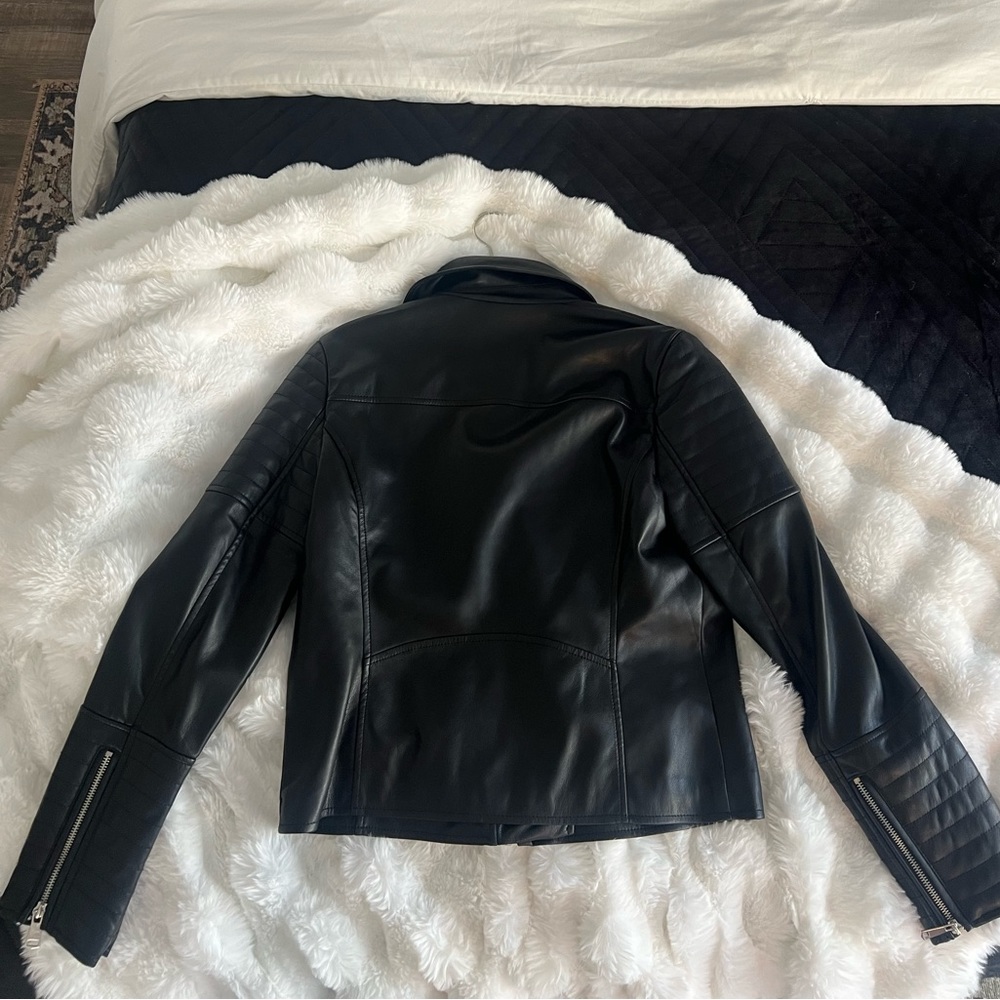 7 for all mankind vegan leather jacket - Picture 5 of 8